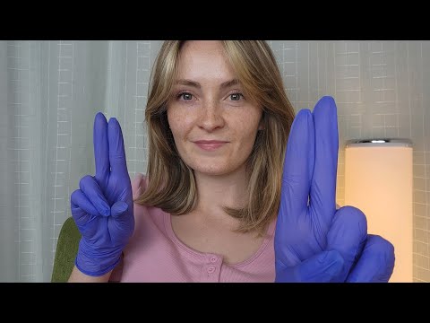ASMR 1 Minute Cranial Nerve Exam, Eye Exam, Ear exam, Nose PierExam, Measuring, Haircut & Smell Test