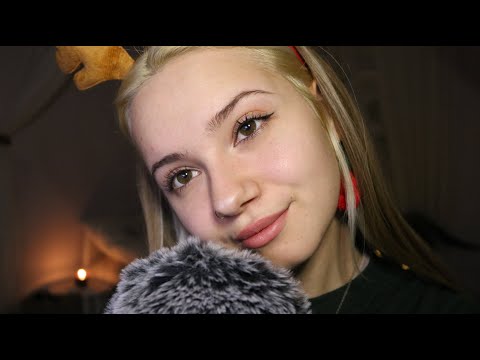 ASMR Cozy Christmas 🎄✨ | Tapping, Whispering, Trigger Words, Cookie Eating & Feather Triggers