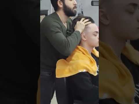 ASMR BARBER MASSAGE #shortvideo #shorts