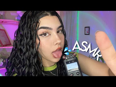 ASMR 99.9% SONS DE BOCA 👄💦 | spit painting, tuc tuc, ear licking, inaudível, sons molhados e secos