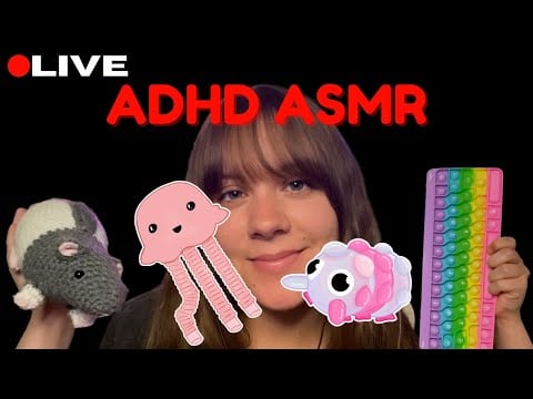 🔴LIVE ASMR - FAST and AGGRESSIVE ADHD ASMR 💨💤 (first stream back!) ❤️ worst barber ever 😔