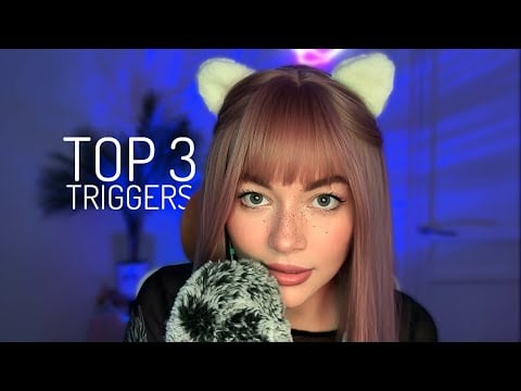 MOST REQUESTED ASMR TRIGGERS | water echo, purring & light sticks