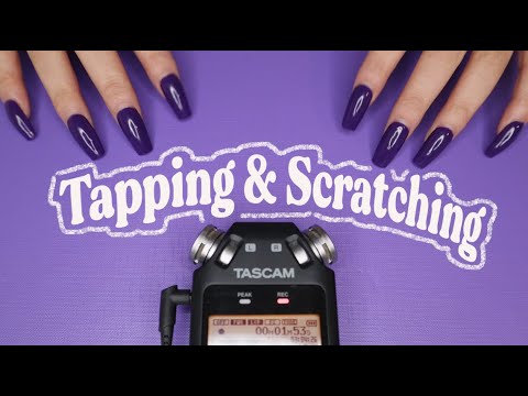 ASMR Tapping & Scratching Textured Folder (No Talking)