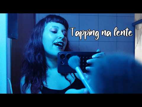 TAPPING NA LENTE/ESPELHO COM MUITOS SONS DE BOCA | ASMR caseirinho
