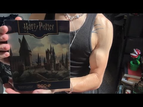 ASMR - Doing a Harry Potter Puzzle for Relaxation🤝