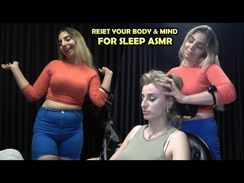 ONE TOUCH TO MELT ALL YOUR STRESS + ASMR head,face,ear,chest,throat,back,waist,arm,palm massage