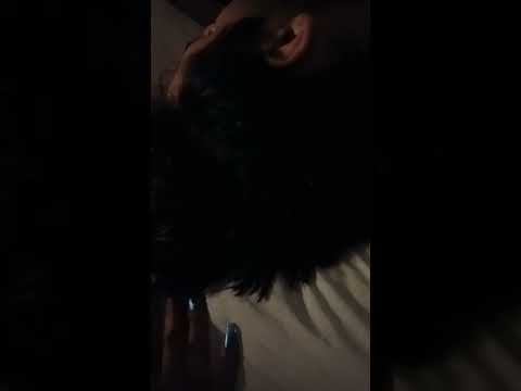 ASMR~Brushing hubby's hair 😌🦱💤😴🛌