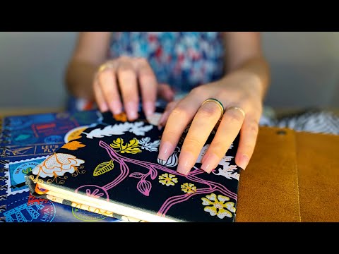 ASMR • (Whispered) My Notebook Collection 📚 Tapping - Scratching - Scratchy Tapping