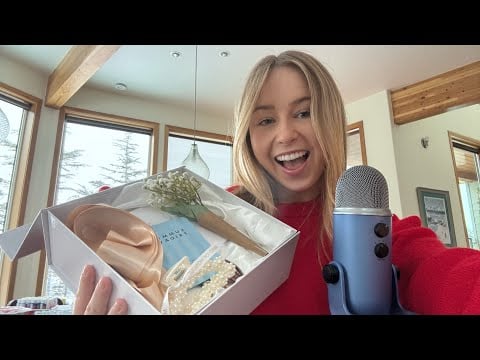 ASMR | Showing you my bridesmaids proposal boxes! 💐🤍