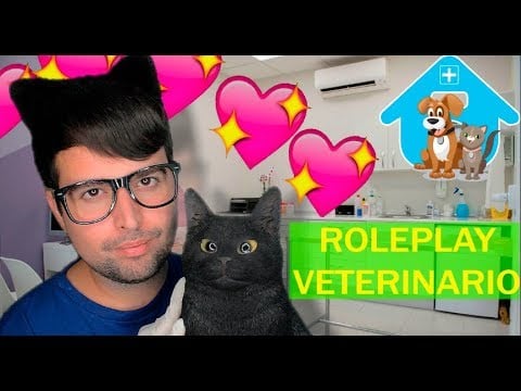 ASMR español ❤💙 Ro.Play 🐈💕 Veterinario revisión a tu gatito 😻  Soft Spoken 🏥