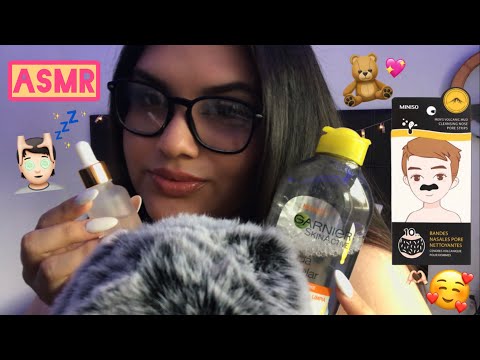 ASMR 💘 ROLEPLAY TÚ NOVIA TE AYUDA CON TU SKINCARE ✨