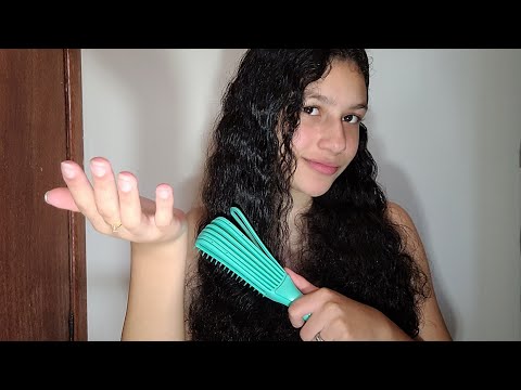 ASMR | Finalizando meu cabelo e conversando com vocês ❤️💆‍♀️