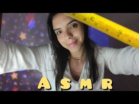 ASMR - ROLEPLAY MÉDICA MEDINDO SEU ROSTO!