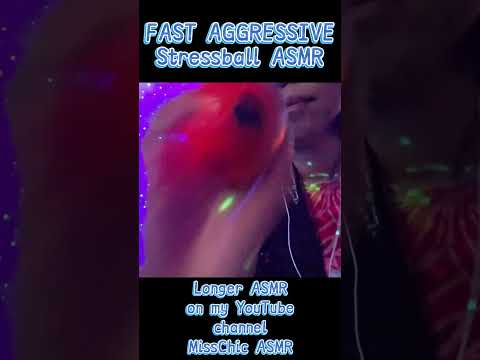 ASMR FAST and AGGRESSIVE Stress Ball Triggers for Tingles 🏀 #asmrsounds #fastandagressiveasmr