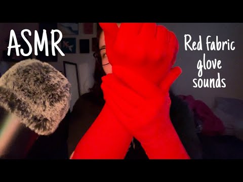 ASMR Fabric glove scratching