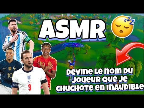 ASMR Français • DEVINE LE NOM DU JOUEUR QUE JE CHUCHOTE EN INAUDIBLE ! 😴 