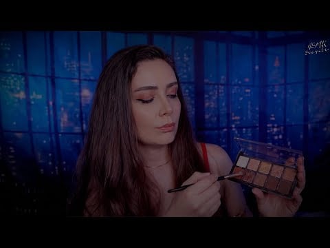 ASMR |  Gece Makyajını Yapıyorum 🌙 | Yağmur Sesli & Normal Versiyon | Türkçe ASMR ⭐