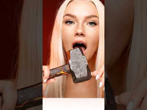 I Bit Into a Molten Lava Hammer and It Melted! 🔥🍬 ASMR