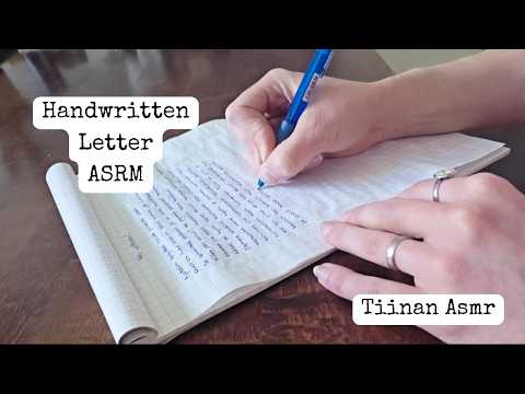 Writing a Letter on Crinkly Paper – Soft Spoken ASMR with accent