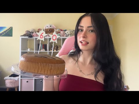 ASMR 60k special ~ Q&A + eating cake 🎂