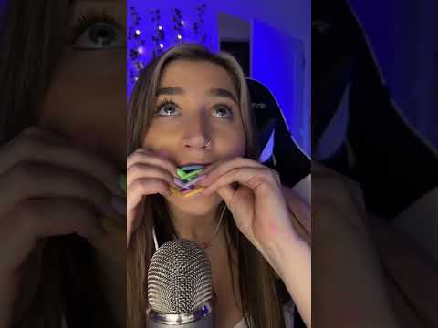 Trying sour candy #asmr #shorts #shortsfeed #shortsvideo