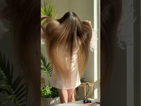 Longhair straightening #ingashasmr