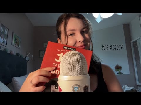 ASMR reading a book for you