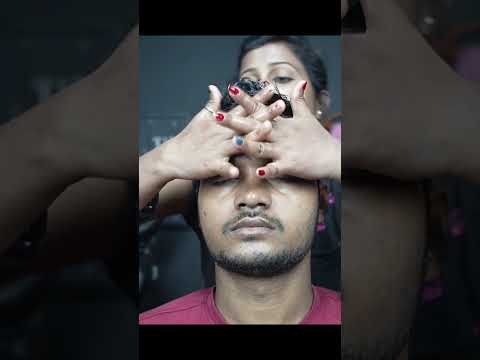 Lady Barber Head Massage ASMR #shorts
