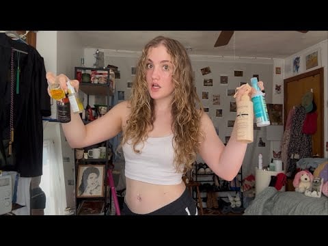 revealing my hair secrets! (satisfying ASMR tapping and personal attention haul) CURLY GIRLS WYA