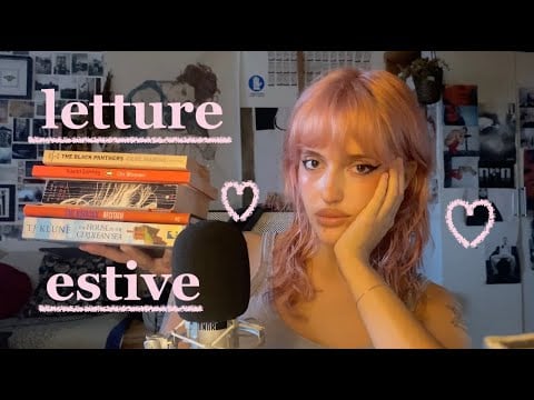 ASMR ITA wrap up letture estive📚😴 whispering e inaudible per farti dormire e tanti sogni belli😽