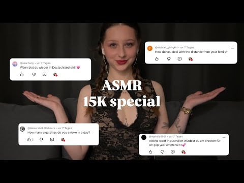 ASMR Q&A | 2h of Close Up, Ear to Ear Whispering - Answering All of your Questions🤫 (EN/DE)
