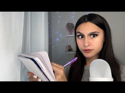 ASMR| Asking you PERSONAL questions..*typing & writing*