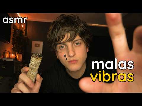 asmr QUITANDO tus MALAS ENERGIAS para DORMIR en MINUTOS asmr relajante