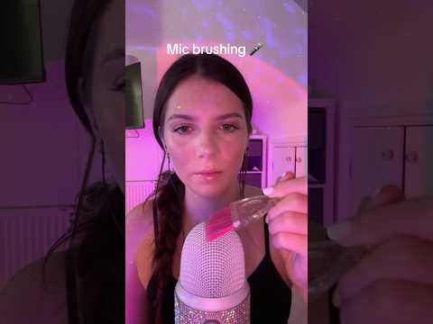Mic brushing ASMR #asmr #relax #visualtingle #asmrtriggers #tingles #micbrushing #sleep #mic