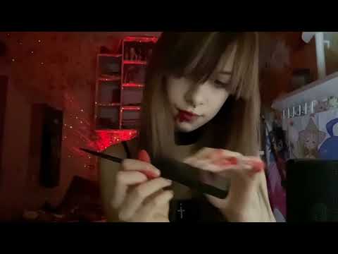 asmr no talking: 30 triggers in 3 minutes //fake blood