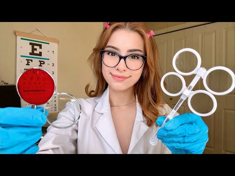 ASMR Eye Exam Lens 1 or 2 👓 Light Triggers for Sleep, Realistic Medical Vision Test