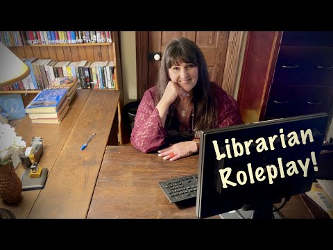 ASMR~Library Roleplay~ Request For Sonya (Soft Spoken) Checking in books~No talking version tomorrow