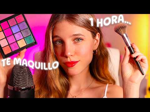 ASMR TE MAQUILLO durante 1 HORA 💄 Roleplay en español hasta que te duermas... 💆🏼‍♀️🌙