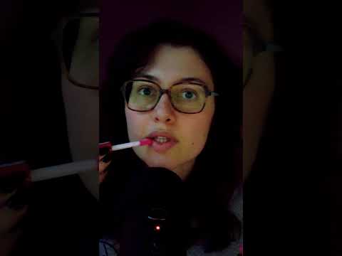I love the sticky-icky-bity sounds 😍 #relax #asmrcommunity #lipglossasmr