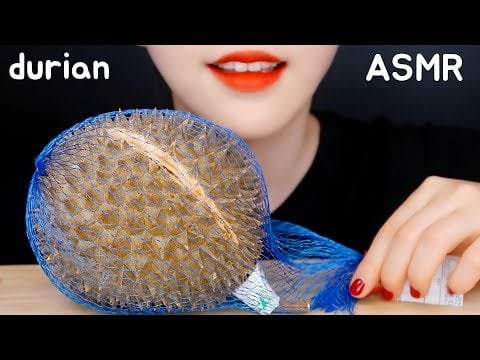 DURIAN ASMR EXOTIC FRUITS ASMR FRUITS EATING ASMR NO TALKINGドリアン食べる音