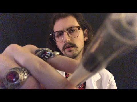ASMR Chaotic Cranial Nerve Exam Roleplay + Colored Lights