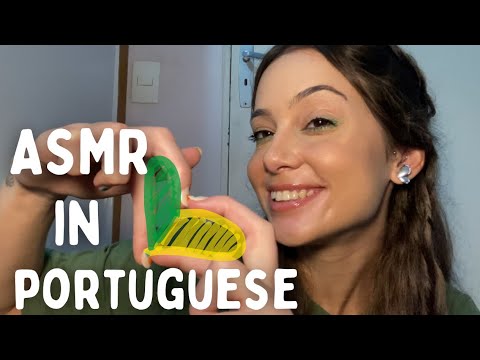 ASMR gatilhos rápidos, massagem, gatilhos invisíveis, tapping e scratching, com sussurros 💛