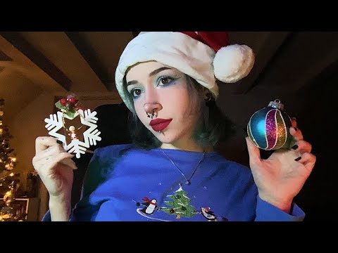 ASMR Christmas Triggers | Tapping, Scratching, Whispering