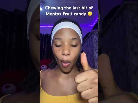 ASMR| Chewing @mentos fruit candy #asmreating #asmrfood #mentosglobal #asmrtriggers