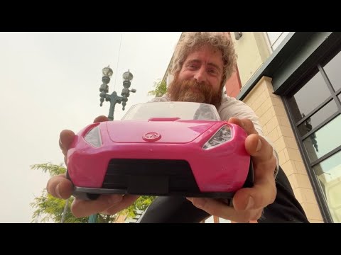 ASMR🏎️You Drive The Barbie Car Around Town🏎️