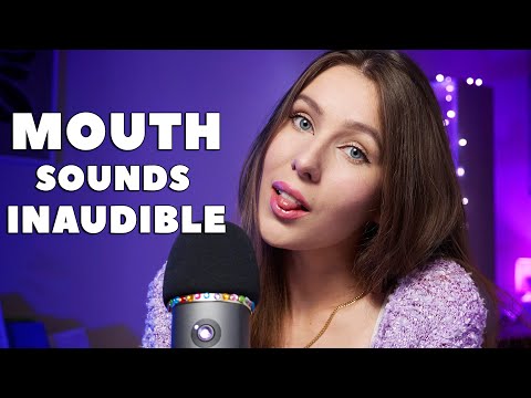 ASMR mouth sounds, inaudible whispering - binaural, 100% sensitivity