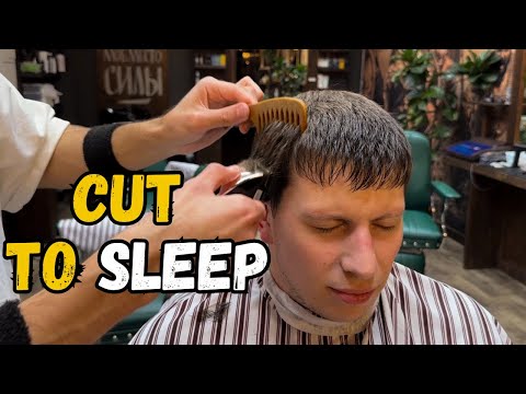 ASMR No Talking Haircut & Massage | Scissors, Fire & Sleep
