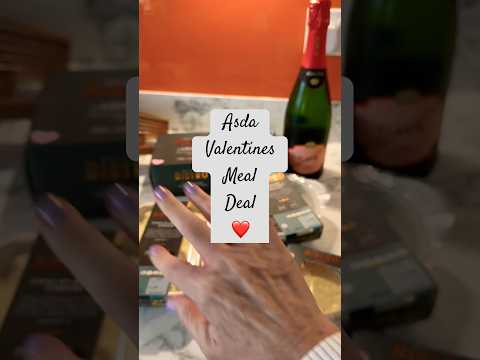 ASMR: Valentines dine in meal deal from Asda #asmrwhispering #food #asdafood #valentinesday #welsh