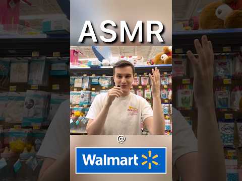 ASMR at WALMART 🛒 (asmr in public) #shorts #asmr #satisfying