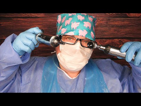 ASMR Unclogging Your Ears | Relaxing Ear Cleaning (Otoscope, Ear Exam, Syringe) Medical Roleplay